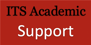 Link to contact information for ITS Academic Support 